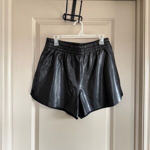 Abercrombie & Fitch Vegan Leather Shorts